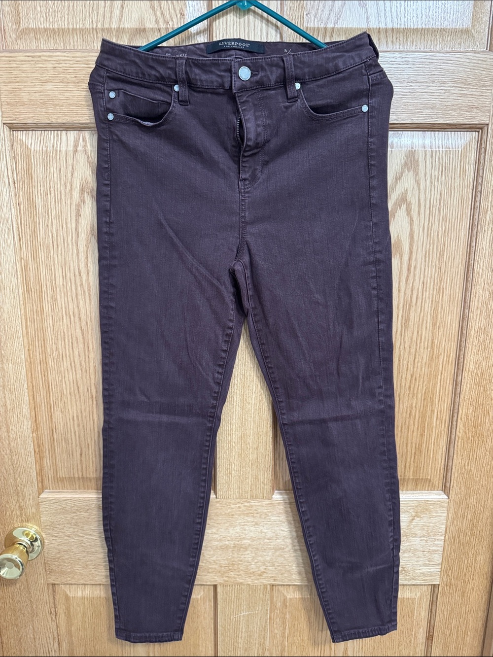 Liverpool High-Rise Skinny Jeans - Dark purple